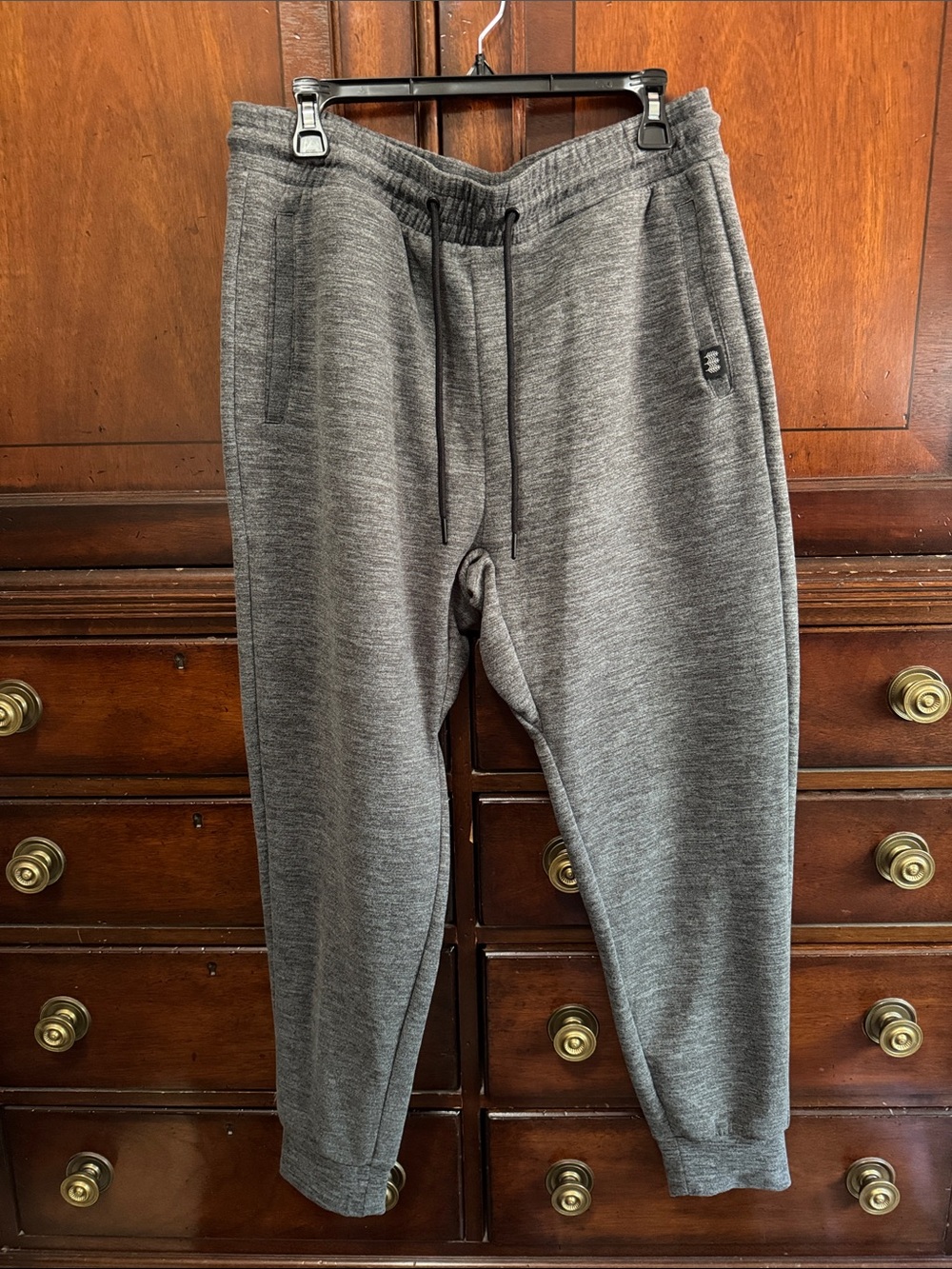 Men’s Large Gray Casual Knit Joggers